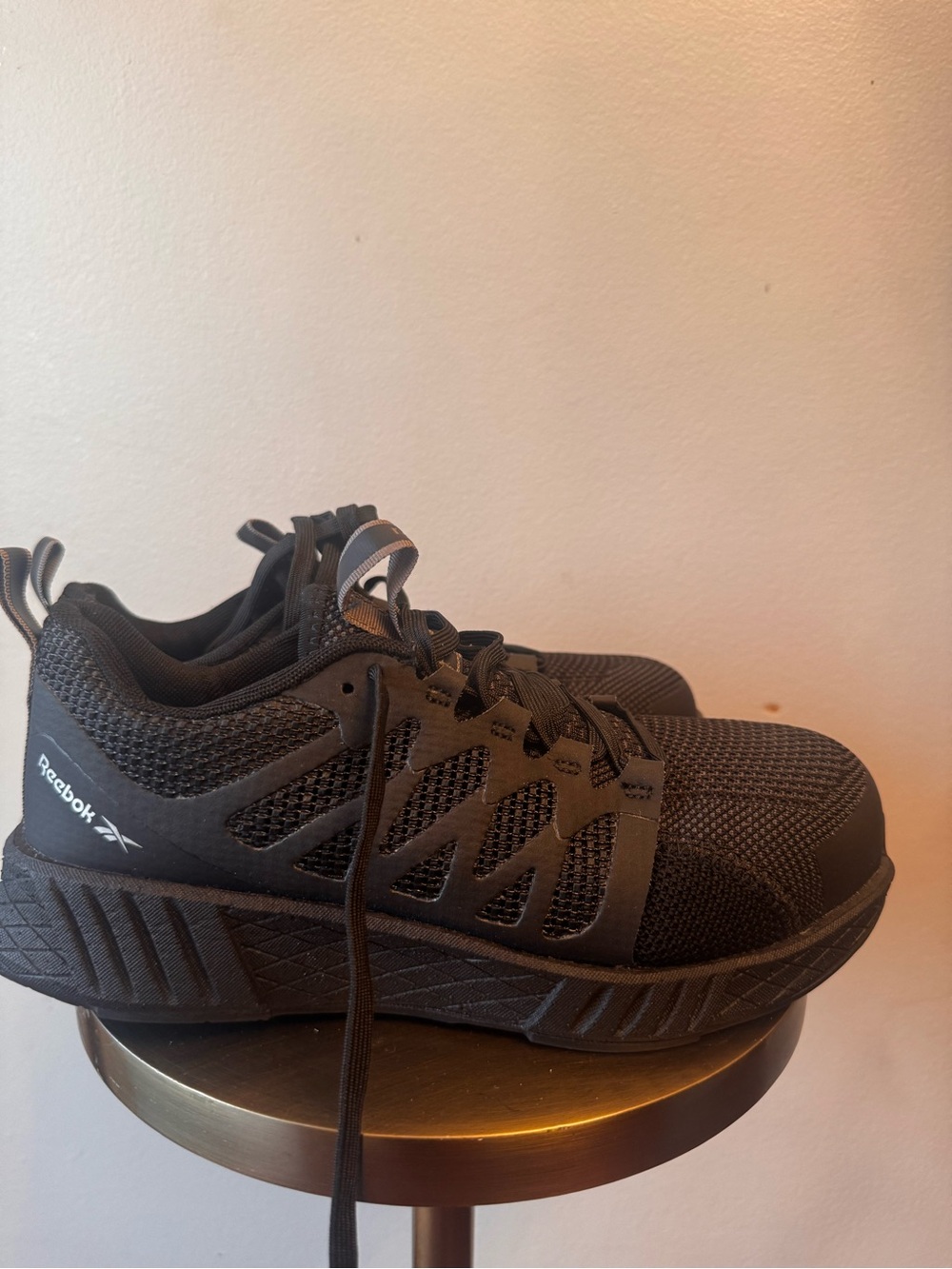 Reebok Women’s Black Steel Toe Sneakers